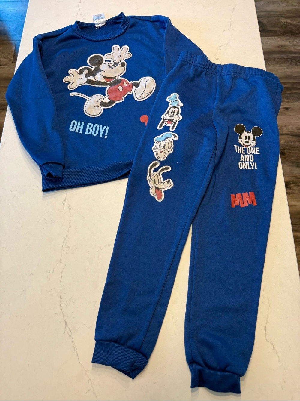 Disney Blue Mickey Mouse Sweatshirt & Joggers Set